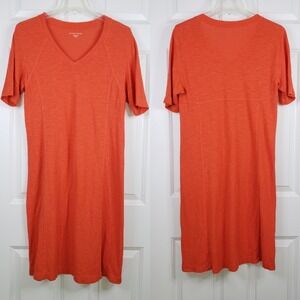 Eileen Fisher Women Hemp Dress Women Sz S Short Sleeve Organic Cotton Ethical